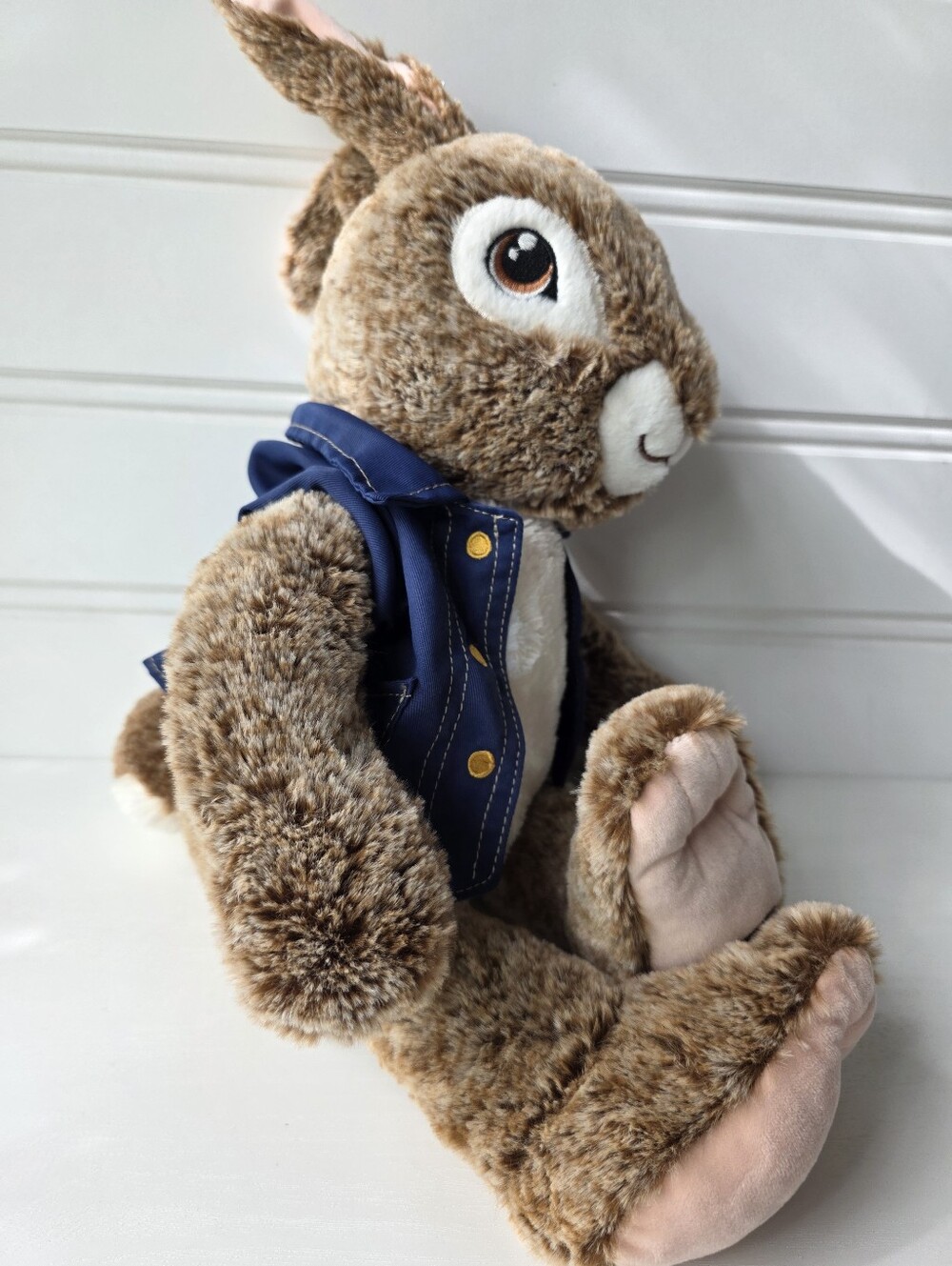 Peter Rabbit 2 Movie 2023 Soft Plush Blue Jacket Coat Brown White Bunny 18” - Picture 6 of 10